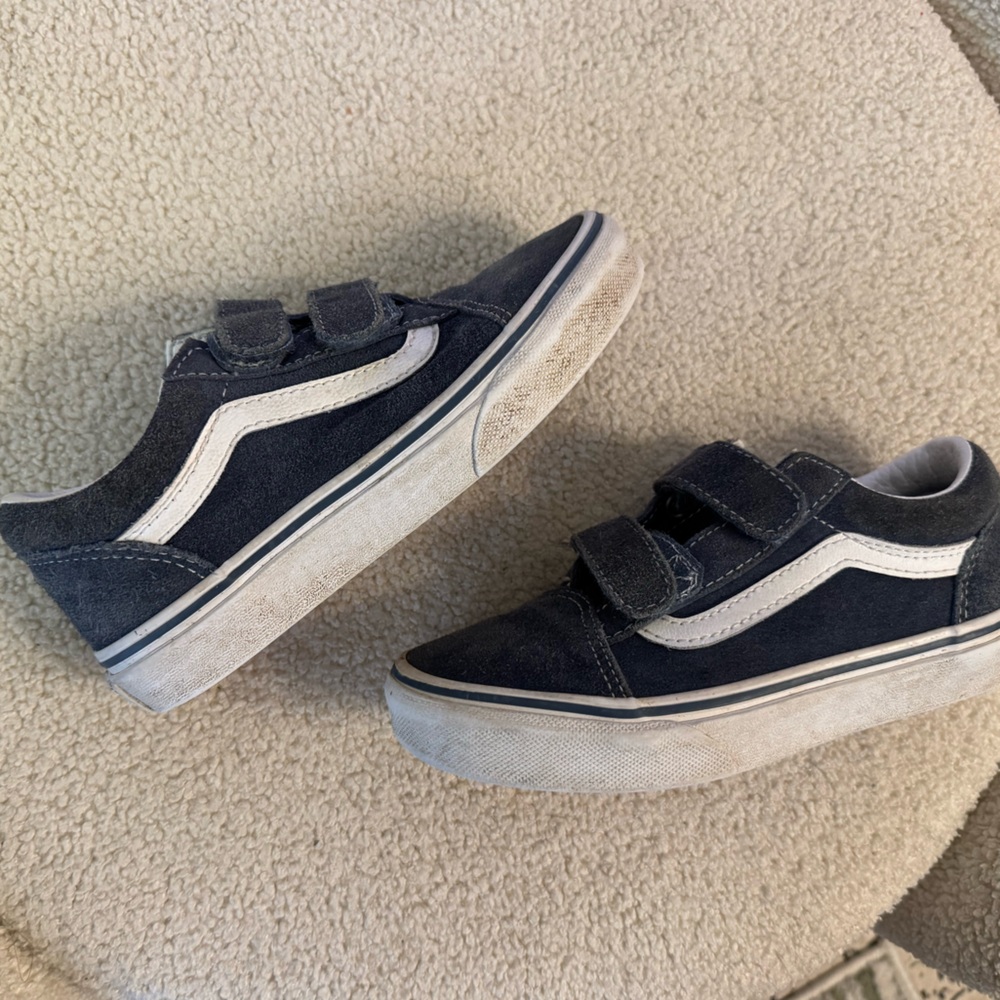 VANS Kids Dark Blue Sneakers with Velcro